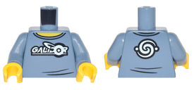 LEGO® los onderdeel Lijf met Motief Zandblauw 973pb2820c01