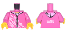 Plaatje in Gallery viewer laden, LEGO® los onderdeel Lijf met Motief Donker Roze 973pb2815c01