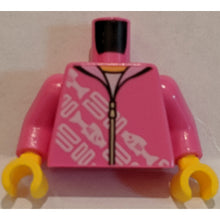 Plaatje in Gallery viewer laden, LEGO® los onderdeel Lijf met Motief Donker Roze 973pb2815c01