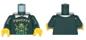 LEGO® los onderdeel Lijf met Motief Donkergroen 973pb2821c01