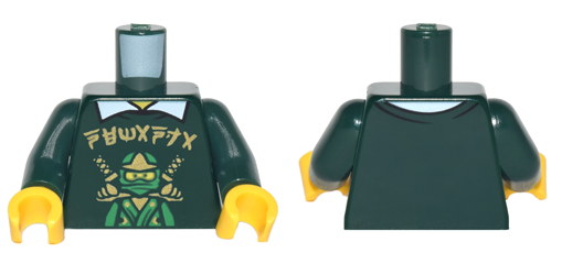 LEGO® los onderdeel Lijf met Motief Donkergroen 973pb2821c01