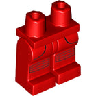 LEGO® los onderdeel Benen met Motief Rood 970c00pb0716