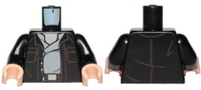 Plaatje in Gallery viewer laden, LEGO® los onderdeel Lijf met Motief Zwart 973pb3121c01