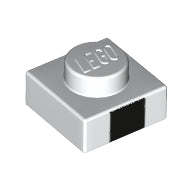 LEGO® los onderdeel Plaat met Motief in kleur Wit 3024pb010