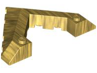 Plaatje in Gallery viewer laden, LEGO® los onderdeel Wig in kleur Parel Goud 22390
