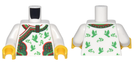 LEGO® los onderdeel Lijf met Motief Wit 973pb2816c01