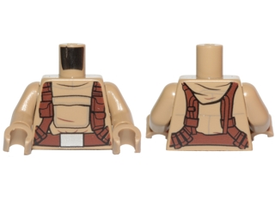 LEGO® Lijf met Motief Donker Geelbruin 973pb2923c01