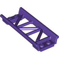 Plaatje in Gallery viewer laden, LEGO® los onderdeel Rails in kleur Donkerpaars 26022