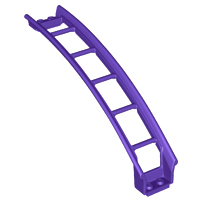 LEGO® los onderdeel Rails in kleur Donkerpaars 26560