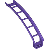 Plaatje in Gallery viewer laden, LEGO® los onderdeel Rails in kleur Donkerpaars 26560