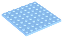 LEGO® los onderdeel Plaat Algemeen Helder Lichtblauw 41539