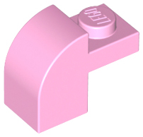 LEGO® los onderdeel Dakpan Gebogen in kleur Fel Roze 6091