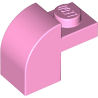 Plaatje in Gallery viewer laden, LEGO® los onderdeel Dakpan Gebogen in kleur Fel Roze 6091