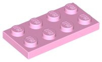 LEGO® los onderdeel Plaat Algemeen in kleur Fel Roze 3020