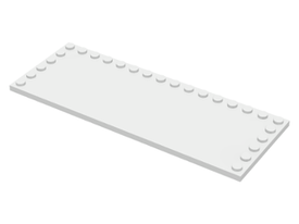 LEGO® los onderdeel Tegel Aangepast in kleur Wit 6205