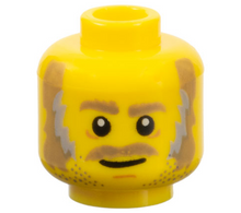 Plaatje in Gallery viewer laden, LEGO® los onderdeel Hoofd in kleur Geel 3626cpb1911
