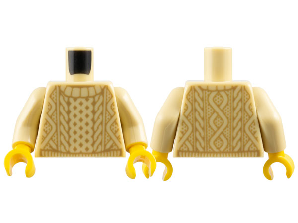 LEGO® los onderdeel Lijf met Motief Geelbruin 973pb2834c01