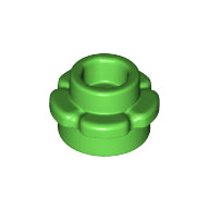 LEGO® los onderdeel Plaat Rond in kleur Fel Groen 24866