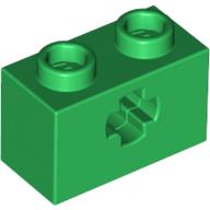 Plaatje in Gallery viewer laden, LEGO® los onderdeel Technische Steen in kleur Groen 32064