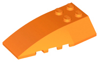 LEGO® los onderdeel Wig in kleur Oranje 43712