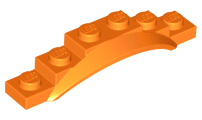 LEGO® los onderdeel Spatbord in kleur Oranje 62361