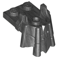 LEGO® los onderdeel Plaat Aangepast Parel Donkergrijs 15440