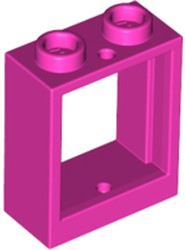 LEGO® los onderdeel Raamkozijn in kleur Donker Roze 60592