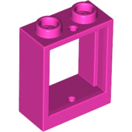 Plaatje in Gallery viewer laden, LEGO® los onderdeel Raamkozijn in kleur Donker Roze 60592