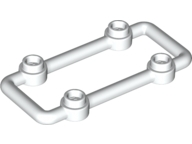 LEGO® los onderdeel Staaf in kleur Wit 23444