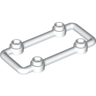 LEGO® los onderdeel Staaf in kleur Wit 23444