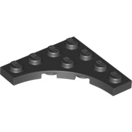 Plaatje in Gallery viewer laden, LEGO® los onderdeel Plaat Aangepast in kleur Zwart 35044