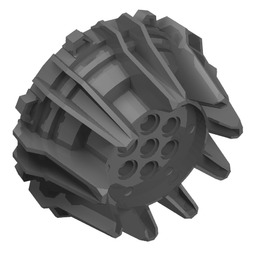 LEGO® los onderdeel Wiel in kleur Parel Donkergrijs 64712