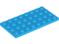 LEGO® los onderdeel Plaat Algemeen Donker Azuurblauw 3035