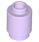Plaatje in Gallery viewer laden, LEGO® los onderdeel Steen Rond in kleur Lavendel 3062