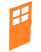 Plaatje in Gallery viewer laden, LEGO® los onderdeel Deur in kleur Oranje 60623