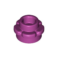 Plaatje in Gallery viewer laden, LEGO® los onderdeel Plaat Rond in kleur Magenta 24866