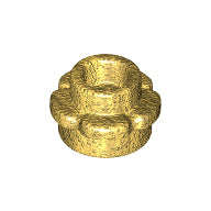 LEGO® los onderdeel Plaat Rond in kleur Parel Goud 24866