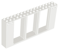 Plaatje in Gallery viewer laden, LEGO® los onderdeel Deurkozijn in kleur Wit 35103