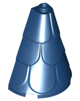 LEGO® los onderdeel Dak in kleur Donkerblauw 35563