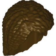 Plaatje in Gallery viewer laden, LEGO® los onderdeel Haar in kleur Donker Bruin 35182