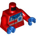 LEGO® los onderdeel Lijf met Motief Rood 973pb2993c01