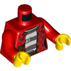 LEGO® los onderdeel Lijf met Motief Rood 973pb3009c01