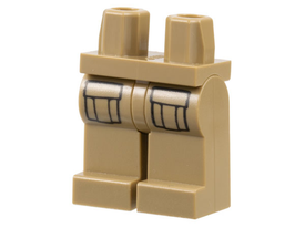 LEGO® Benen met Motief Donker Geelbruin 970c00pb0747