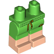 Plaatje in Gallery viewer laden, LEGO® los onderdeel Benen met Motief Fel Groen 970c00pb0753