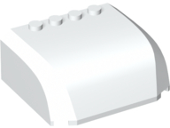 LEGO® los onderdeel Voorruit in kleur Wit 61484