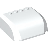 LEGO® los onderdeel Voorruit in kleur Wit 61484