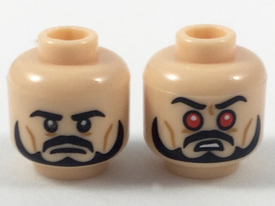 LEGO® los onderdeel Hoofd in kleur Lichte Noga 3626pb1989