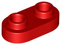 LEGO® los onderdeel Plaat Rond in kleur Rood 35480