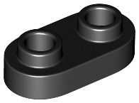 LEGO® los onderdeel Plaat Rond in kleur Zwart 35480