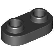 LEGO® los onderdeel Plaat Rond in kleur Zwart 35480